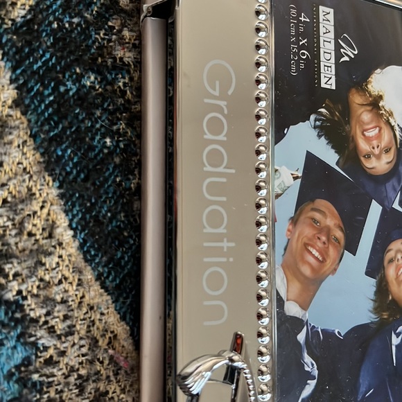 Silver metal Graduation photo frame for 4x6 photo. NWT. New in box. - Picture 2 of 2